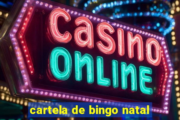 cartela de bingo natal